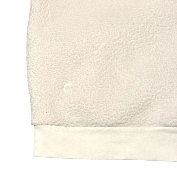 Zyia Active Women’s Flying V Fleece Full Zip Jacket Size Medium White Soft Cozy - Picture 3 of 8